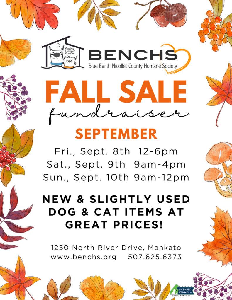 Fall Sale @ BENCHS this Weekend!
