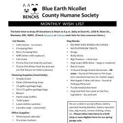 Wish List for website